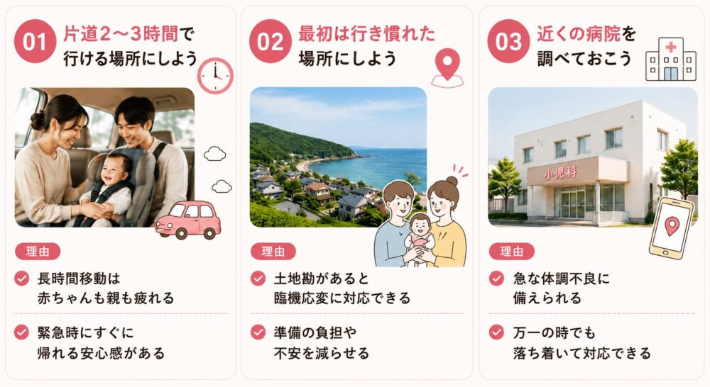 はじめての子連れ旅行はどこがおすすめ？