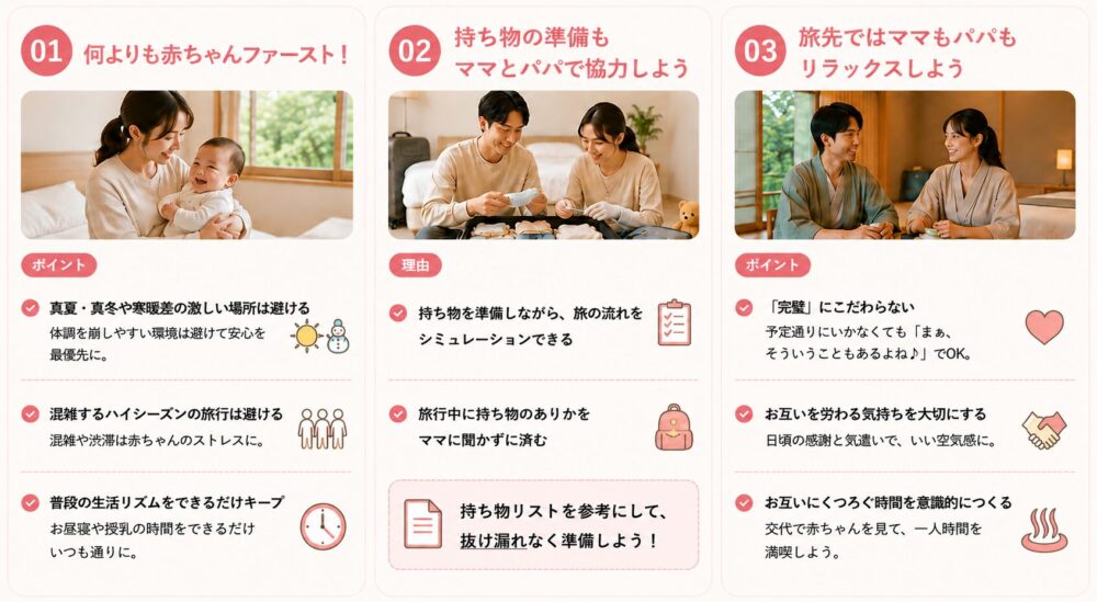 はじめての子連れ旅行を成功に導く３つの心構え