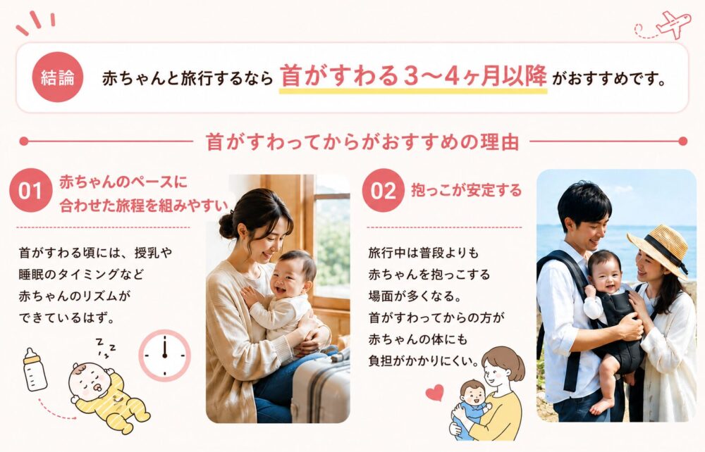 はじめての子連れ旅行はいつから行ける？